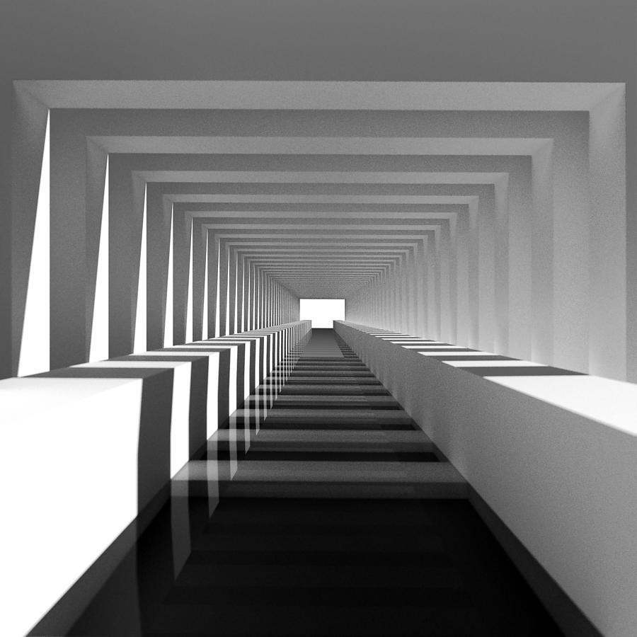 Abstract Photograph - Corridor And Shadows by Antonyus Bunjamin (abe)