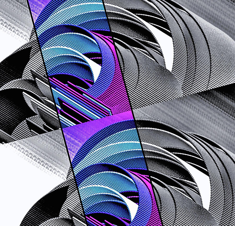 Corrugation Rainbow Digital Art by Susan Maxwell Schmidt