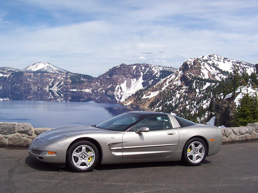 Corvette At Crater Lake Photograph By Penny Swanson Fine Art America