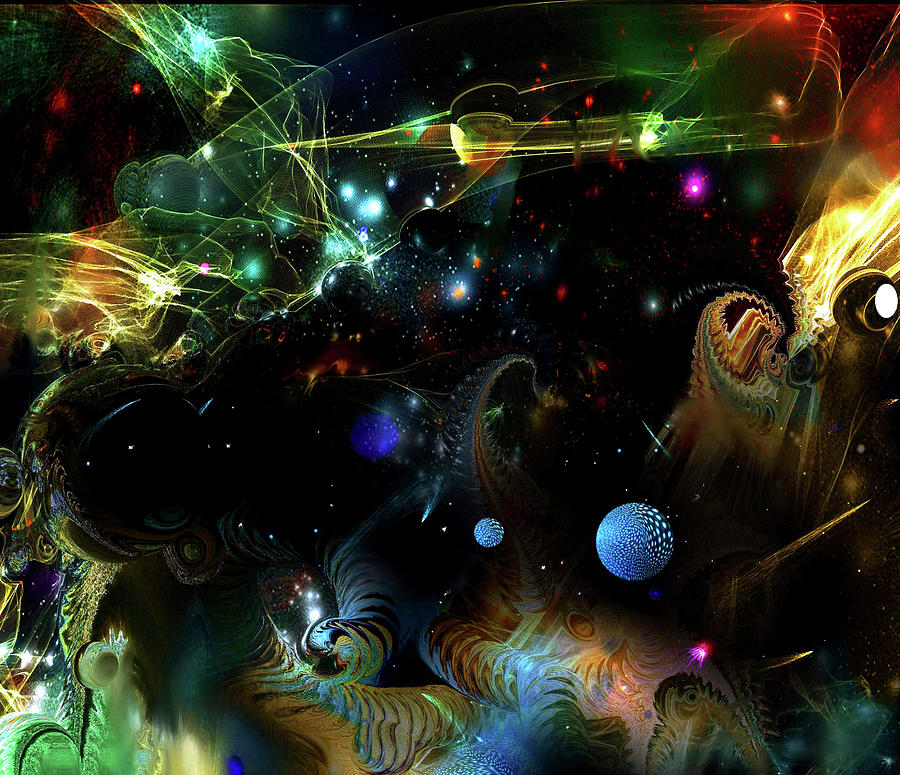 Planet Digital Art - Cosmic 32 A by Natalia Rudzina