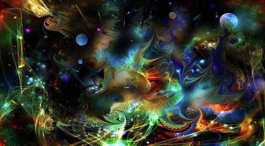 Space Digital Art - Cosmic 32 by Natalia Rudzina