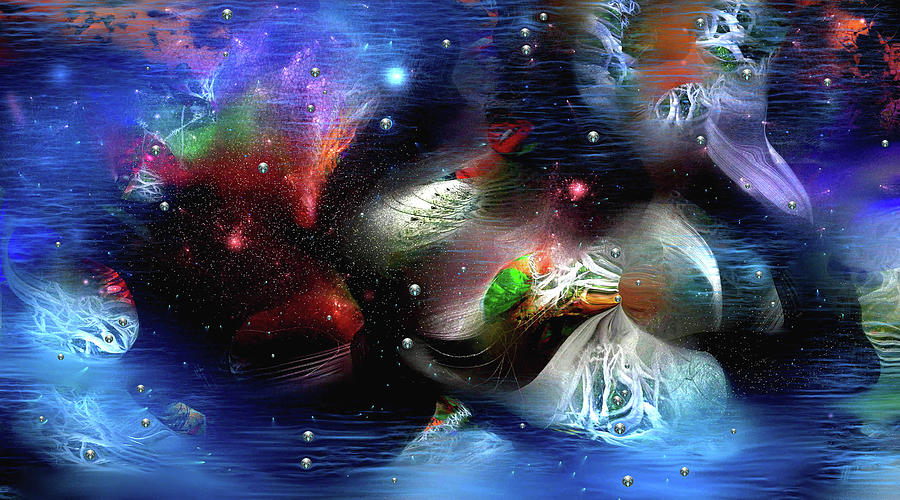 Abstract Digital Art - Cosmic 6 by Natalia Rudzina