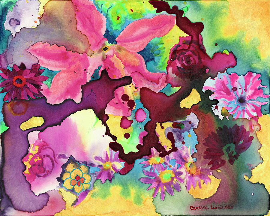 Flower Painting - Cosmic Consciousness by Carissa Luminess
