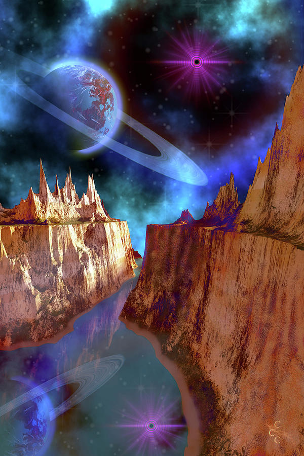 Cosmic Seascape On Another World Digital Art by Corey Ford/stocktrek Images Cosmic Seascape On Another World Digital Art by Corey Ford/stocktrek Images