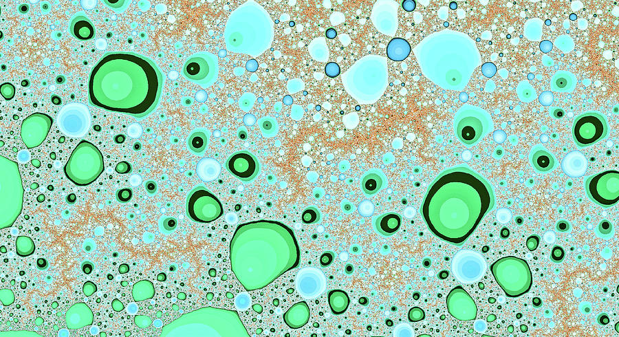 Cosmic Splendor Green Abstract Art Digital Art by Don Northup