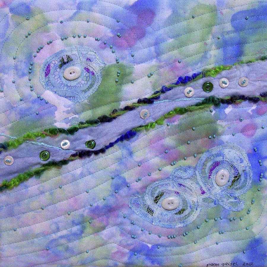 Cosmic Stream Tapestry - Textile by Pam Geisel