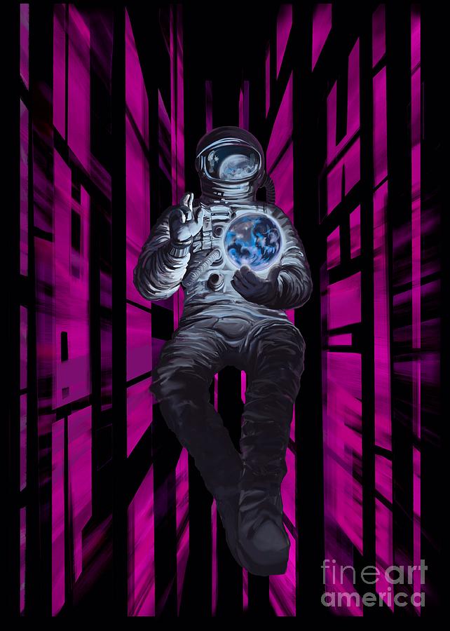 Interstellar Painting - Cosmonault by Sassan Filsoof