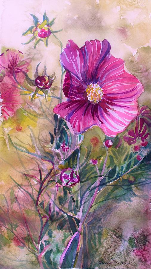 Cosmos for Kristina Painting by Mindy Newman