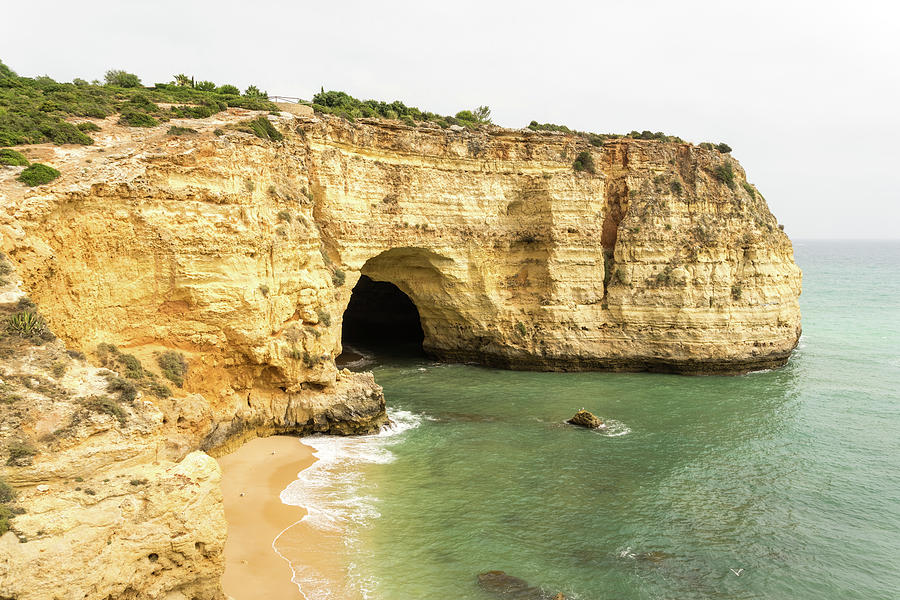 Costa De Oiro - the Gold Coast in Algarve Portugal Photograph by Georgia Mizuleva