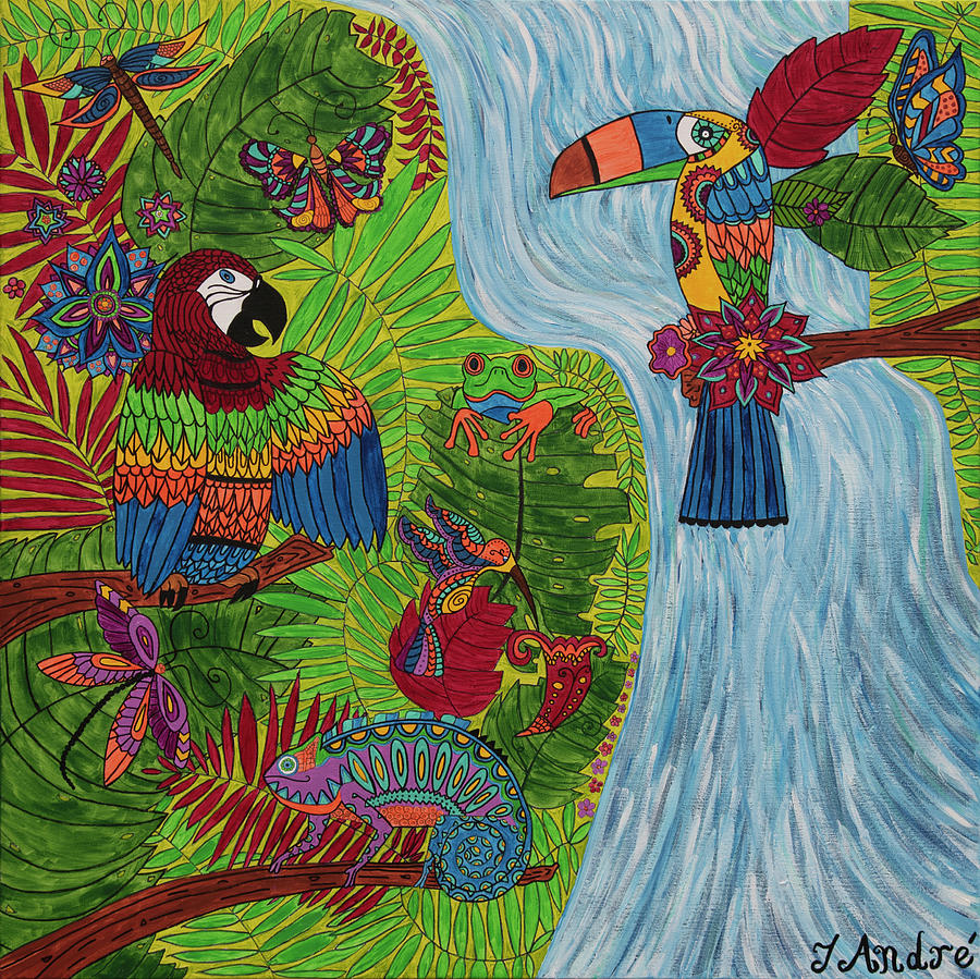 Costa Rica Jungle Painting By Teresa Andre Fine Art America