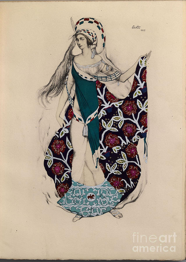 Costume Design For The Ballet Artémis Drawing by Heritage Images