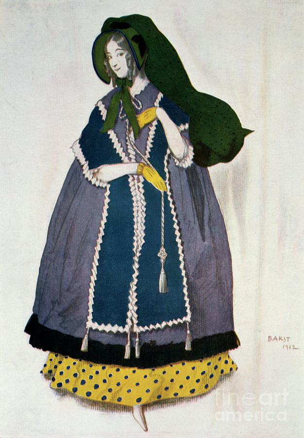 Costume Design For The Ballet Les Drawing by Print Collector