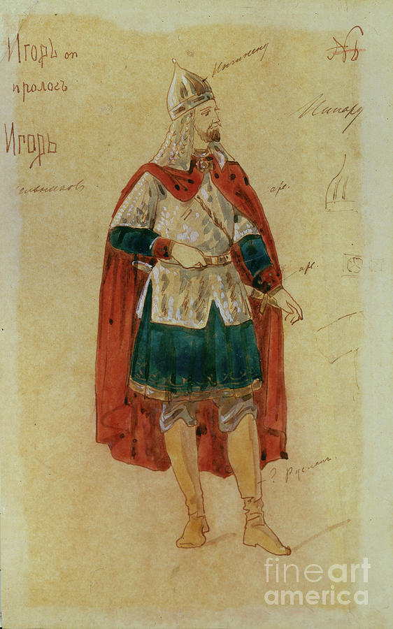 Costume Design For The Opera Prince Drawing by Heritage Images