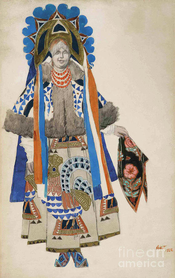 Costume Design For The Vaudeville Old Drawing by Heritage Images