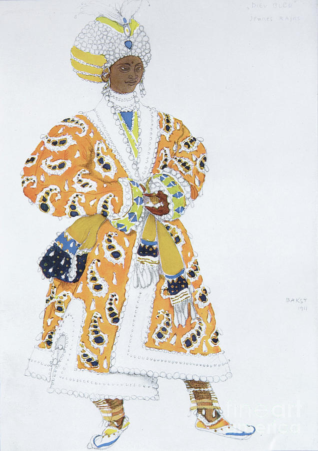 Costume Design For Vaslav Nijinsky Drawing by Heritage Images