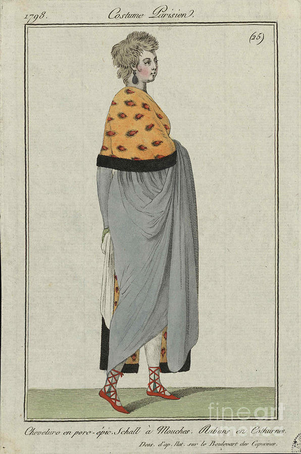 Costume Parisien Drawing by Heritage Images