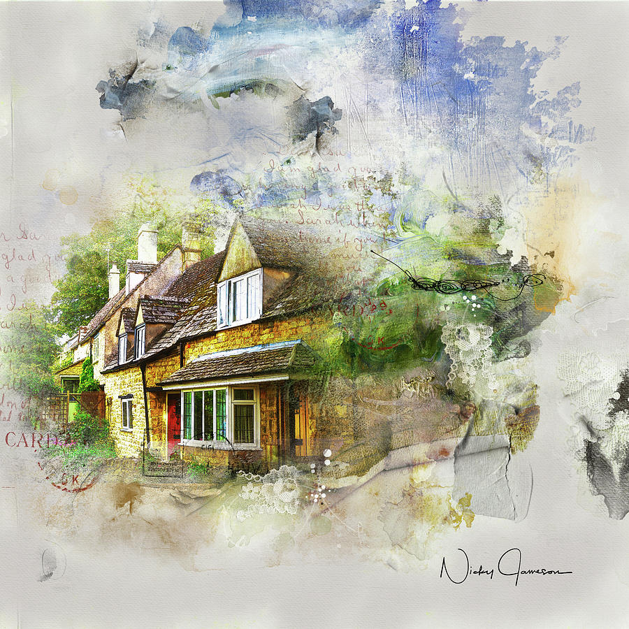 Cotswolds Cottage III Digital Art by Nicky Jameson