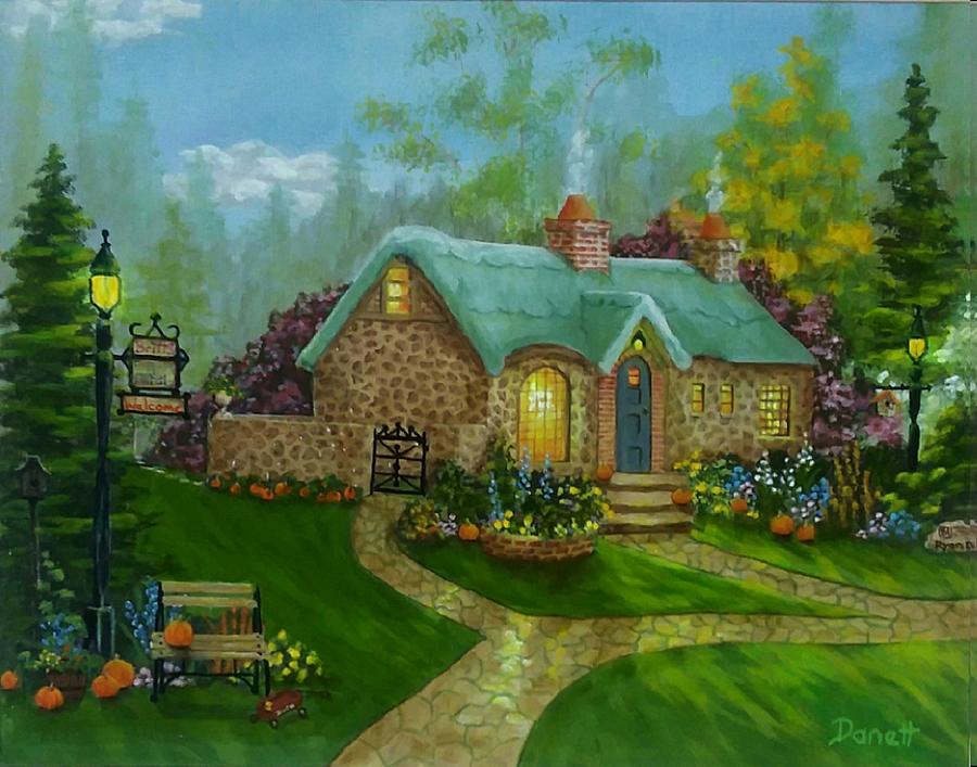 Cottage Delight Painting by Danett Britt - Pixels