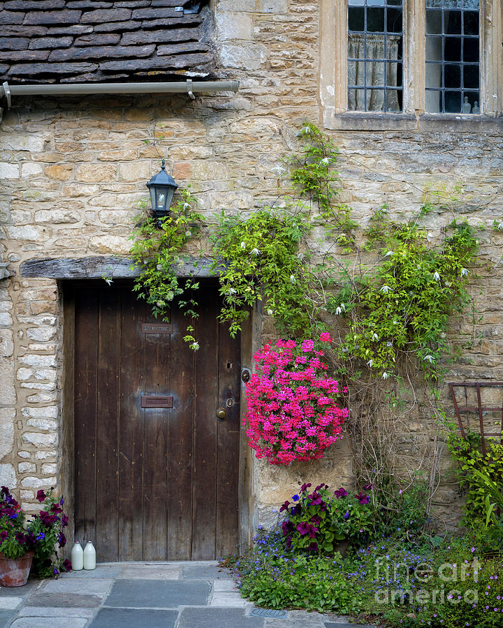 Cottage Photograph - Cottage Door - Castle Combe by Brian Jannsen