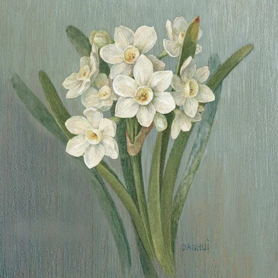 Flower Painting - Cottage Narcissus by Danhui Nai