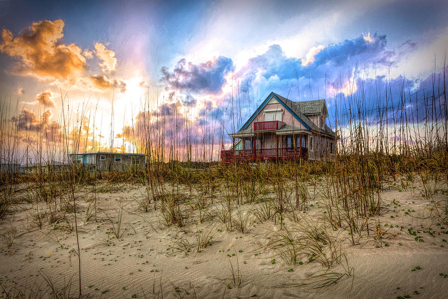 Cottage on the Dunes Photograph by Debra and Dave Vanderlaan