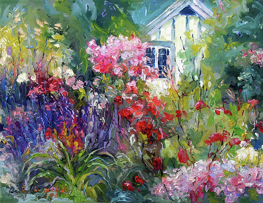 Garden Cottage Painting - Cottage by Richard Wallich