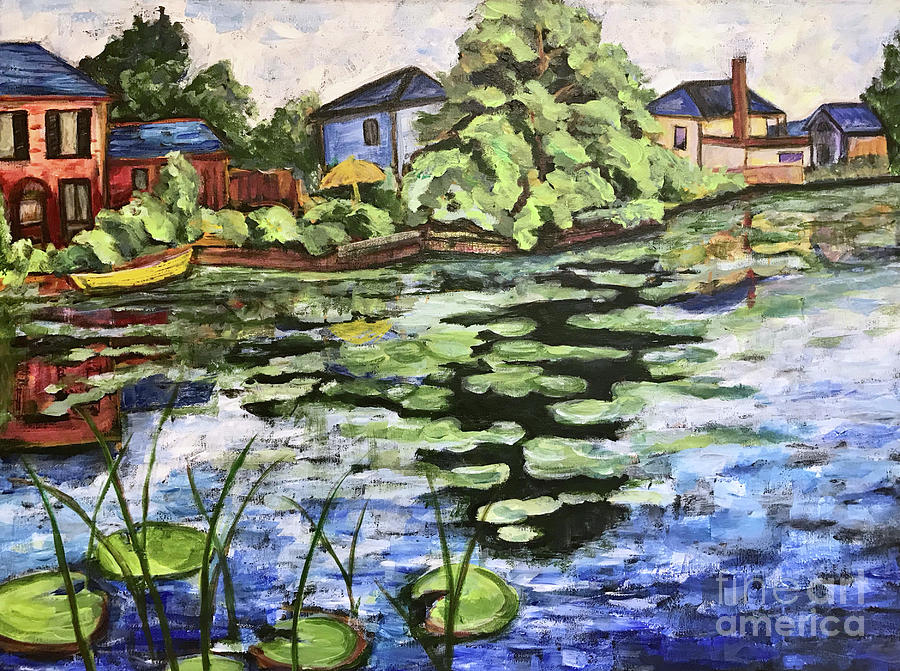 Cottages in Belleville Painting by Christine Chin-Fook