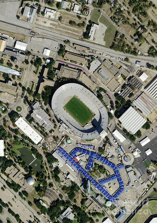 Cotton Bowl Stadium Photograph by Planetobserver/science Photo Library