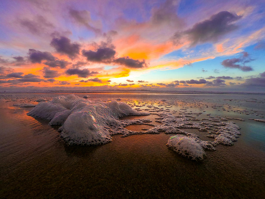 Sunset Photograph - Cotton Candy Foam by Travis Wooten Sunset Photograph - Cotton Candy Foam by Travis Wooten