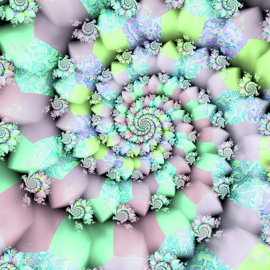 Fractal Digital Art - Cotton Candy I by Fractalicious
