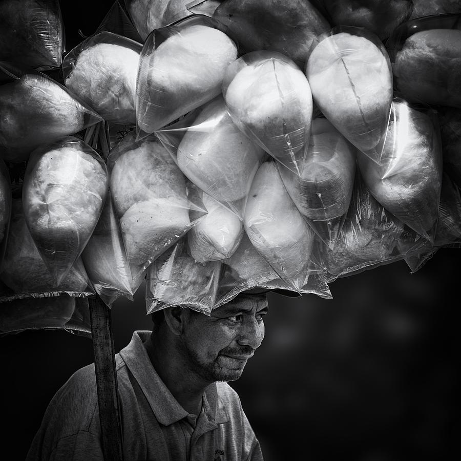 Cotton Candy Salesman Photograph by Pavol Stranak