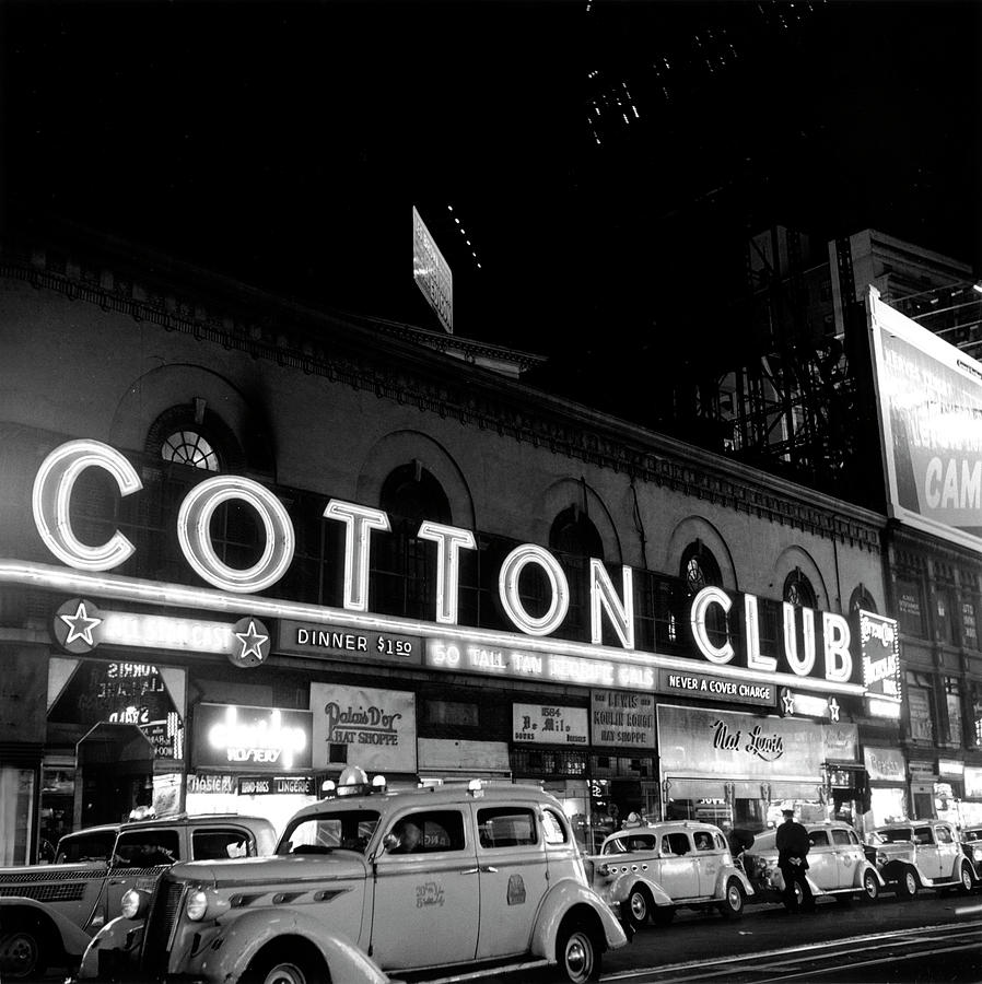 Cotton Club Marquee In Ny Photograph by Michael Ochs Archives