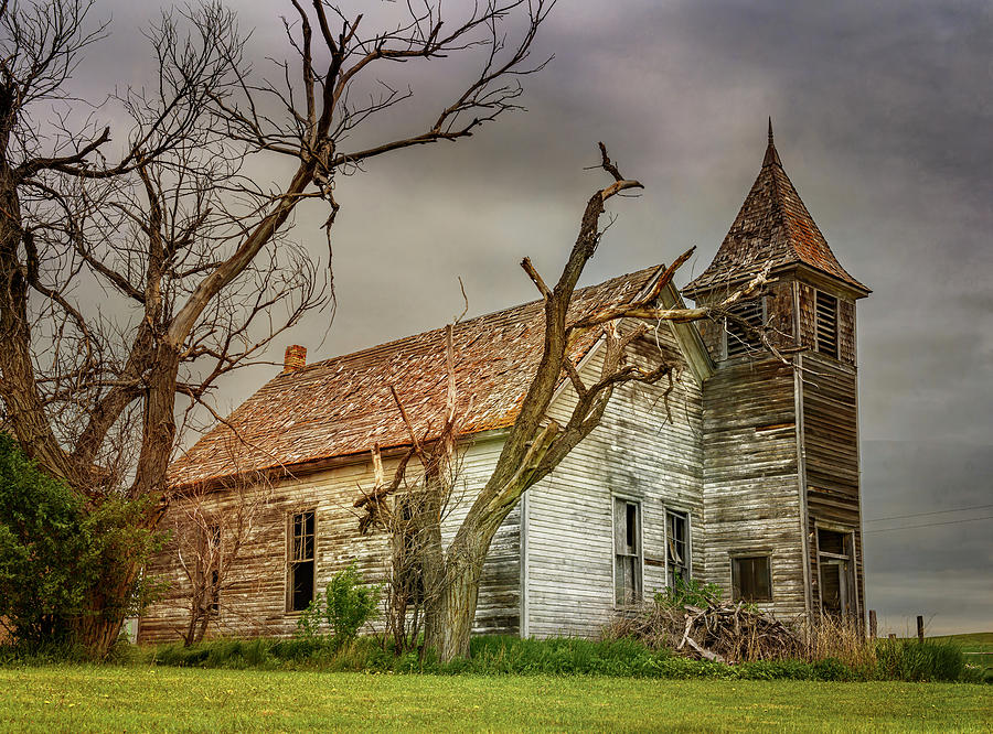 Cottonwood South Dakota Church Photograph by Joan Carroll