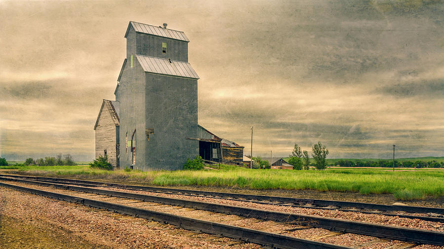 Cottonwood South Dakota Grain Elevator II Photograph by Joan Carroll