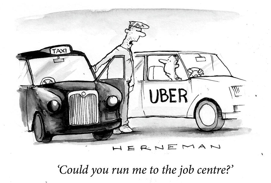 Could You Run Me To The Job Centre Drawing by Russel Herneman Could You Run Me To The Job Centre Drawing by Russel Herneman