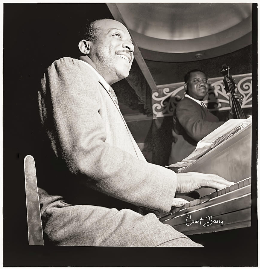 Count Basie at the Piano Photograph by Carlos Diaz