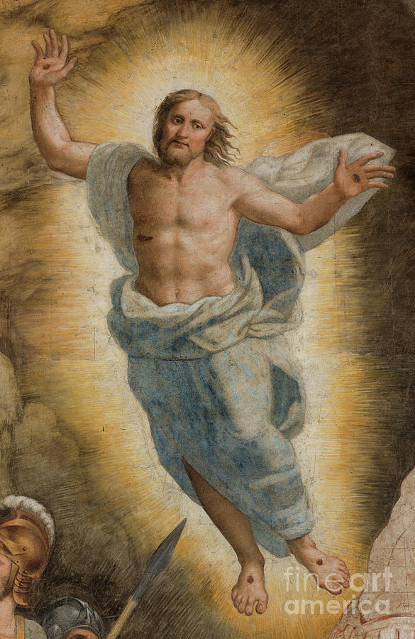 Counterfaccata, Bernardino Gatti, Resurrection 1529, Detail Painting by Bernardino Gatti