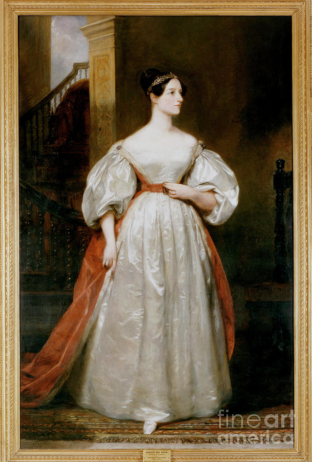 Countess Augusta Ada Lovelace Drawing by Print Collector