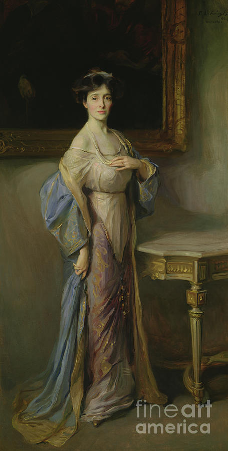 Countess Fitzwilliam, Wife of the 7th Earl Fitzwilliam, 1911 Painting by Philip Alexius de Laszlo
