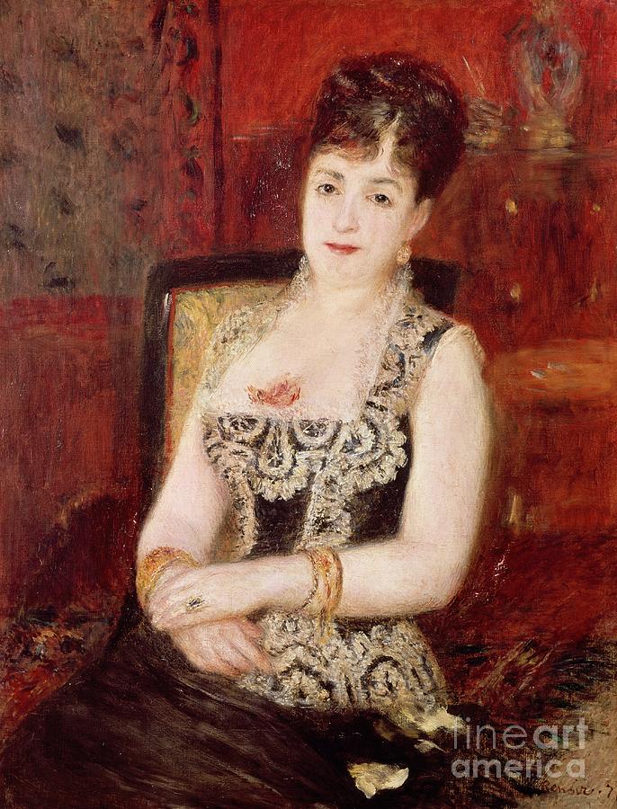 Countess Pourtales, 1877 By Pierre Auguste Renoir Painting by Pierre Auguste Renoir
