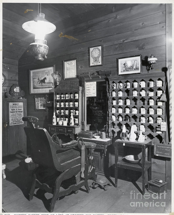 Country Barber Shop Of 1878 Photograph by Bettmann