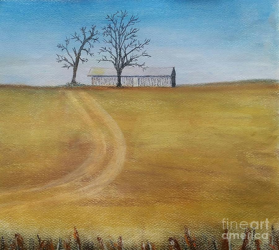 Country Barn Pastel by Patricia Tierney
