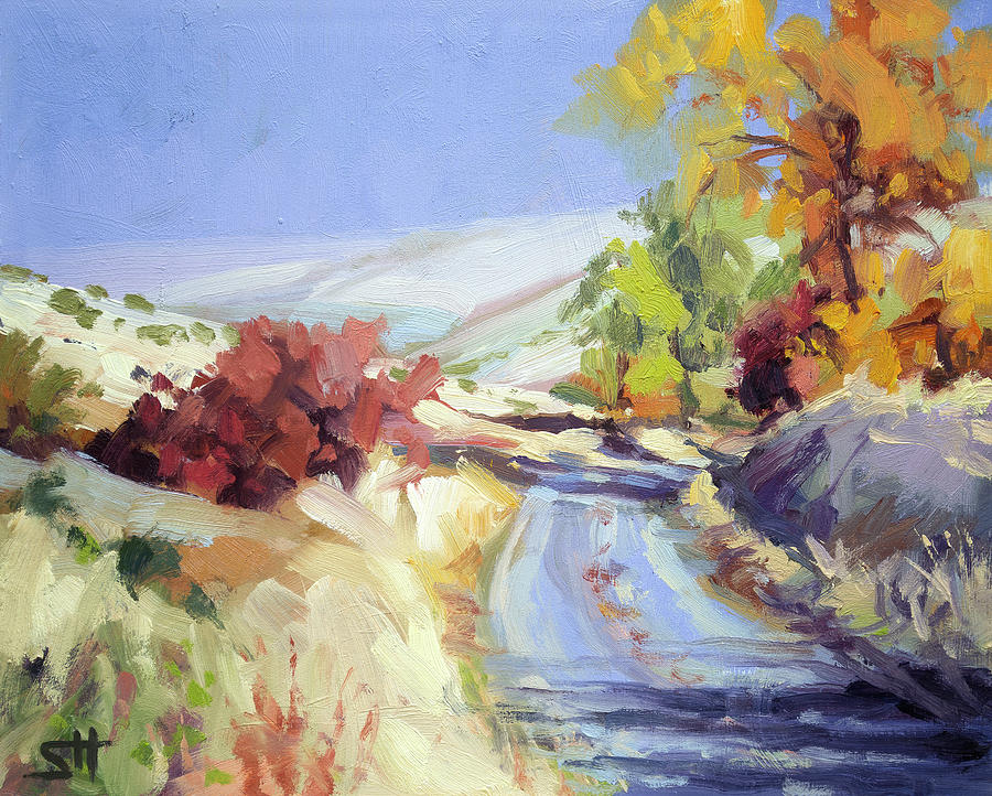 Country Painting - Country Blue Sky by Steve Henderson