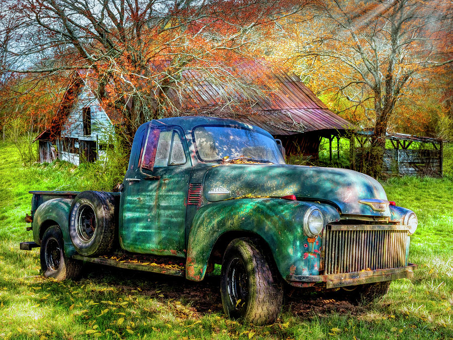 Country Chevy Pickup Photograph by Debra and Dave Vanderlaan