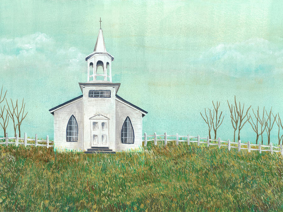 Country Church I Painting by Regina Moore - Fine Art America