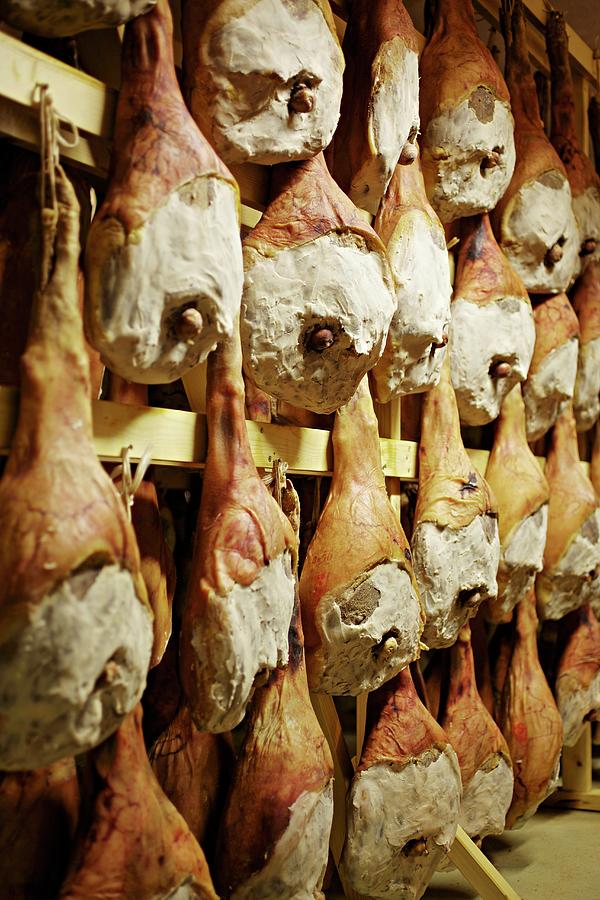 Country Ham In A Ripening Cellar Photograph by Herbert Lehmann