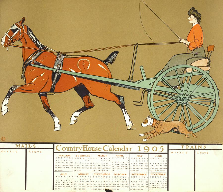 Country House Calendar 1905 Painting by Edward Penfield Fine Art America