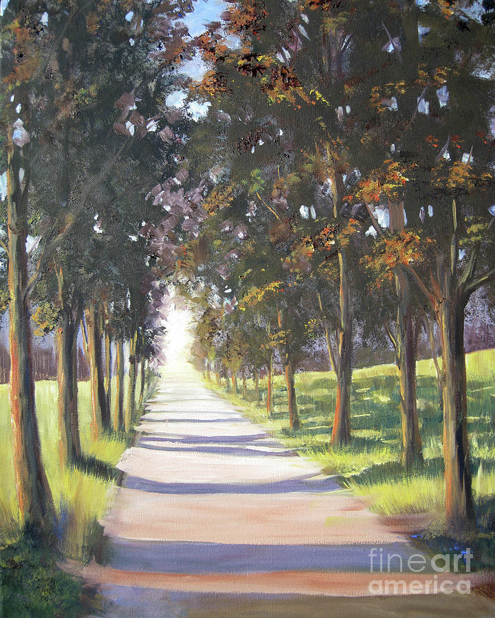 Country Lane Painting by Shirley Braithwaite Hunt