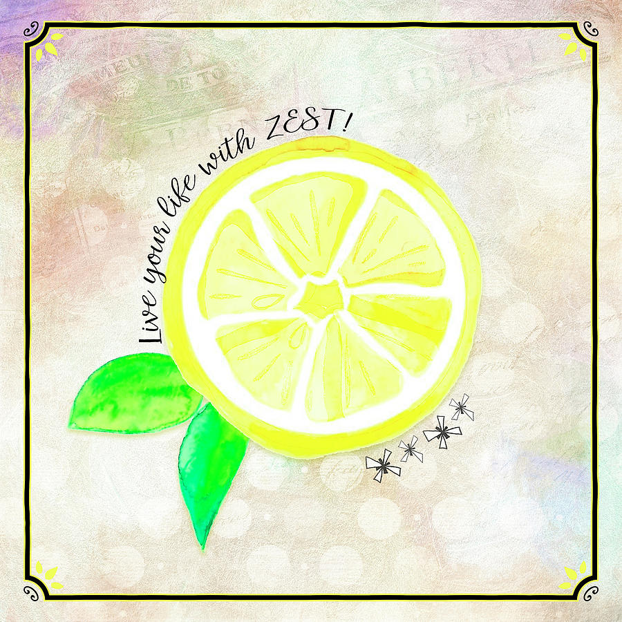 Lemon Mixed Media - Country Lemon 02 by Lightboxjournal