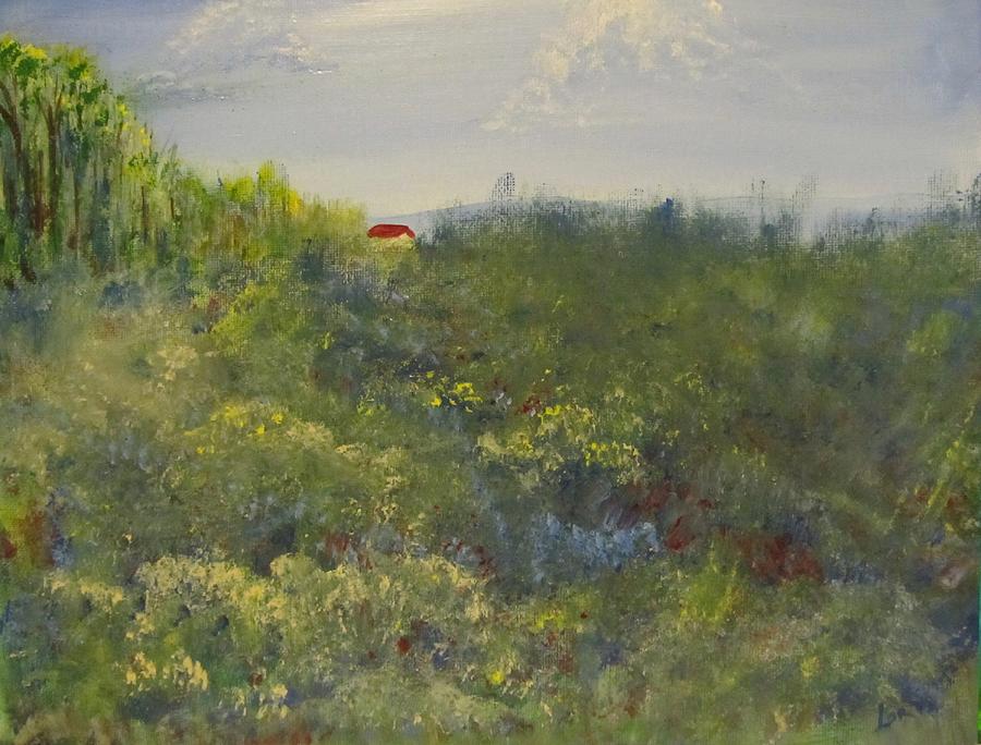 Country Meadow Painting by Lorraine Centrella